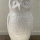 Vintage ceramic owl umbrella stand from the 70s