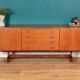 Vintage Teak Vanson Sideboard, British 1970s By Peter Haywood