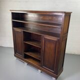 Large vintage wooden bookcase