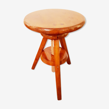 Tabouret à vis ancien, réglable