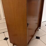 Vintage shoe cabinet with splayed legs