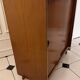 Vintage shoe cabinet with splayed legs