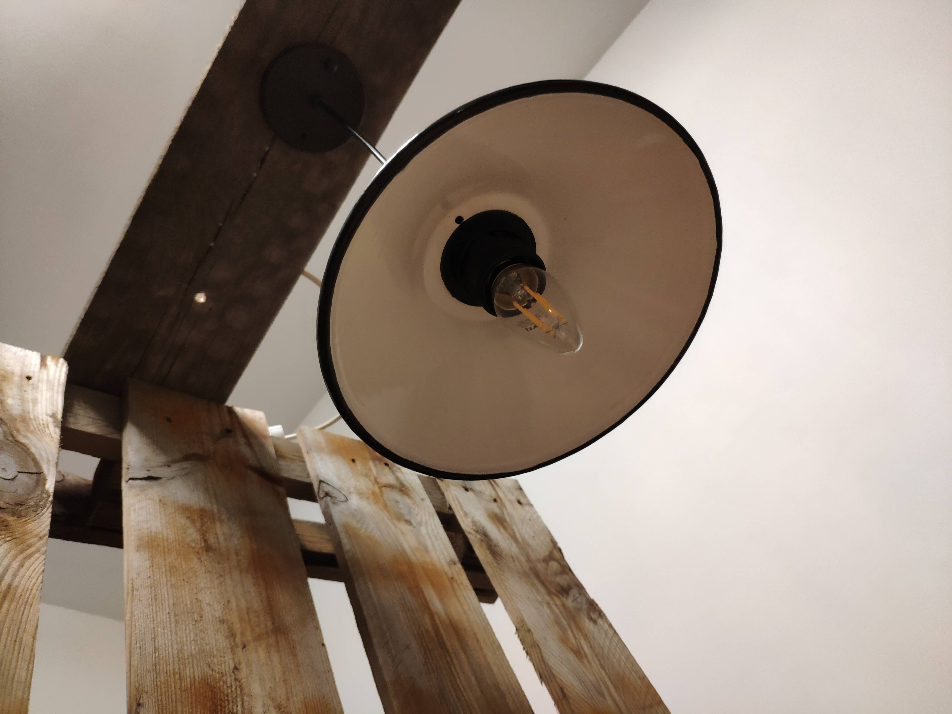 Blue-grey industrial vintage suspension