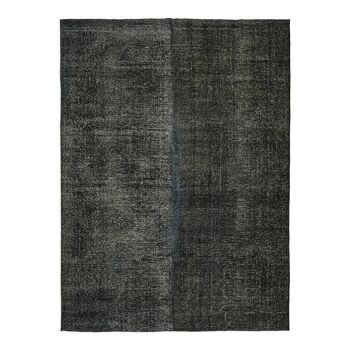 Handmade oriental contemporary 1980s 285 cm x 380 cm black wool carpet
