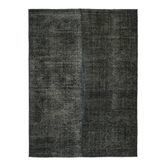 Tapis fait main oriental contemporain années 1980 285 cm x 380 cm laine noire