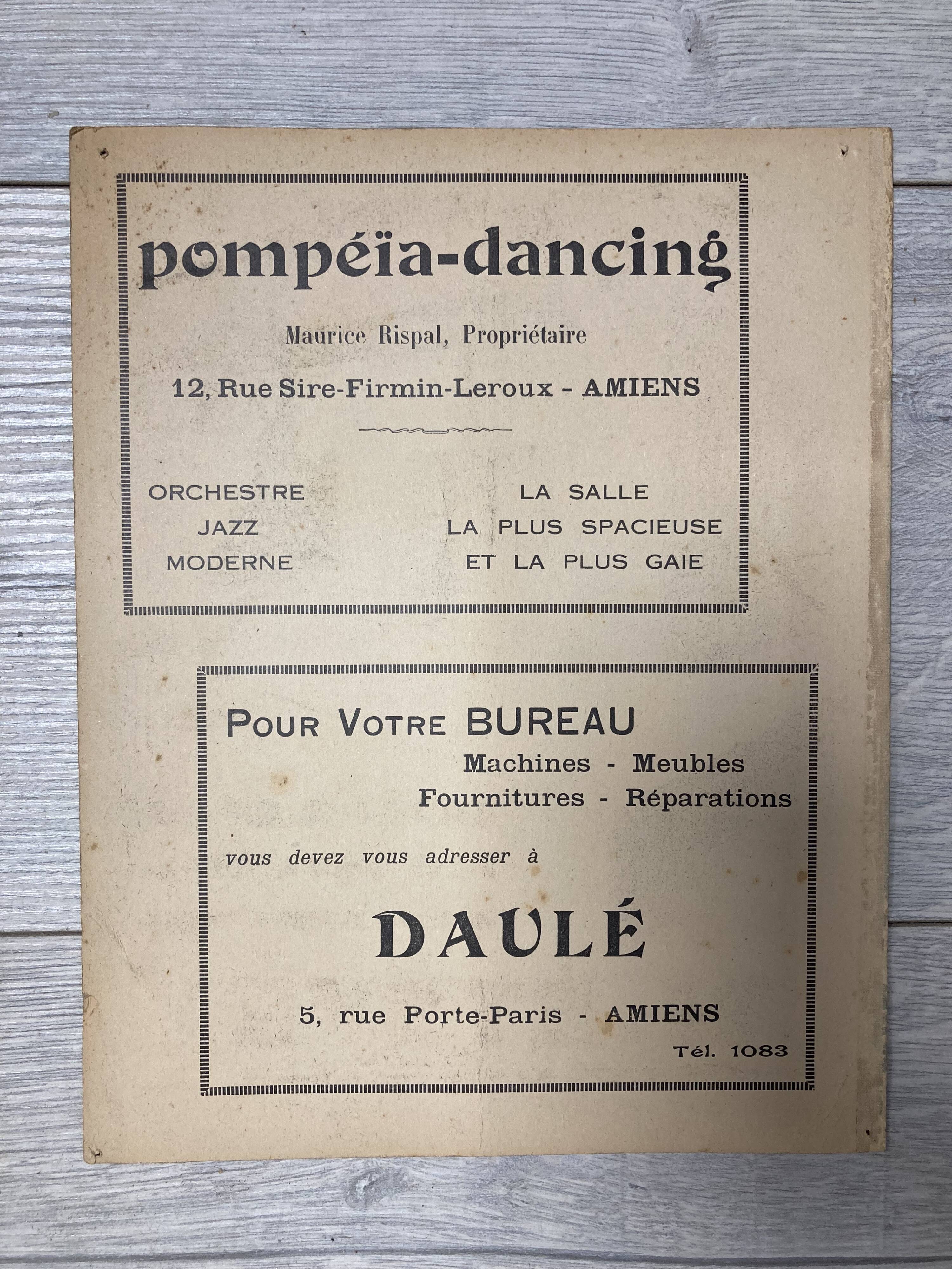 Art Deco advertisement from 1920