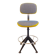 Upholstered Vintage Desk Swivel Stool, Spain, 1960s