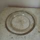Assiette de présentation plateau argent massif cristal