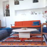 70s travertine coffee table