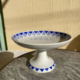 Antique art deco fruit bowl from Sarreguemines, Valois model