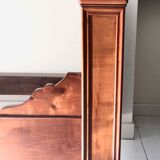 Cherry wood boat bed with bedding