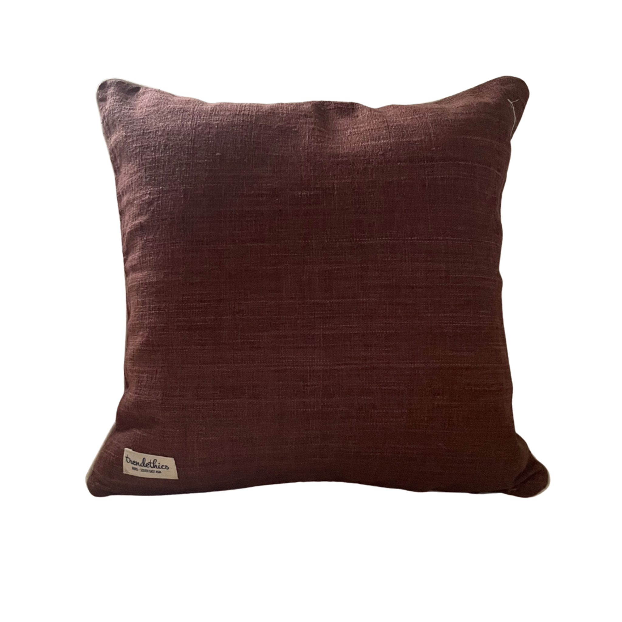 Chocolate brown cushion 40x40 cm