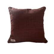 Chocolate brown cushion 40x40 cm