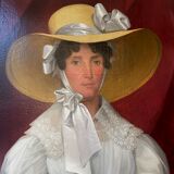 Summer portrait: woman in hat, nineteenth century