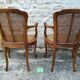Louis xv style canne chairs