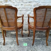Caned armchairs in Louis XV style