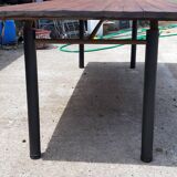 Industrial iron and wood table