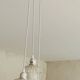Suspension of 3 vintage globes