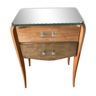 Table chevet miroir année 30