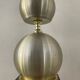 Large vintage lamp base in brushed and gold aluminum