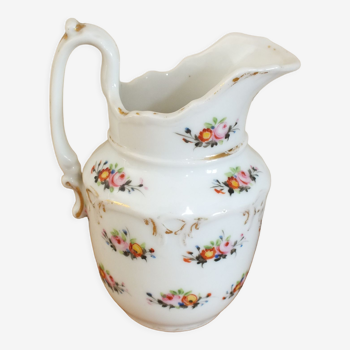 Milk jug in Paris flower decoration 19th