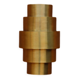 Art Deco rounded brass wall light