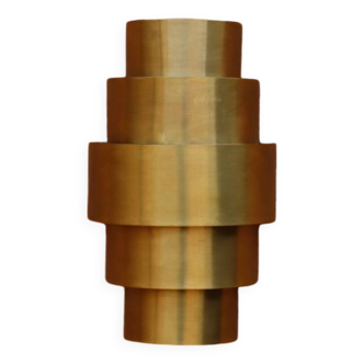 Art Deco rounded brass wall light