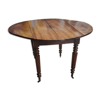 Table Louis Philippe foot turn a rabbet very practical125cm bend 64cm h 71cm