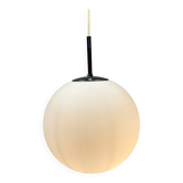 Lampe globe en verre vintage / lampe suspendue, Glashütte Limburg, Allemagne, années 1960.