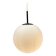 Vintage Glass Globe Lamp / Hanging Lamp, Glashütte Limburg, Germany 1960's