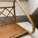 Wall shelf or to be installed in vintage rattan 1960s restored