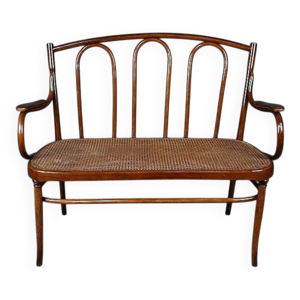 Banquette en hêtre courbé,