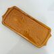 Rectangular plate with cherry decoration