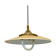 Metal and glass hanging lamp dating from the 1960s