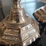 Louis XV chiseled bronze candlesticks