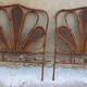 Pair of headboard 1 place in rattan and cannage