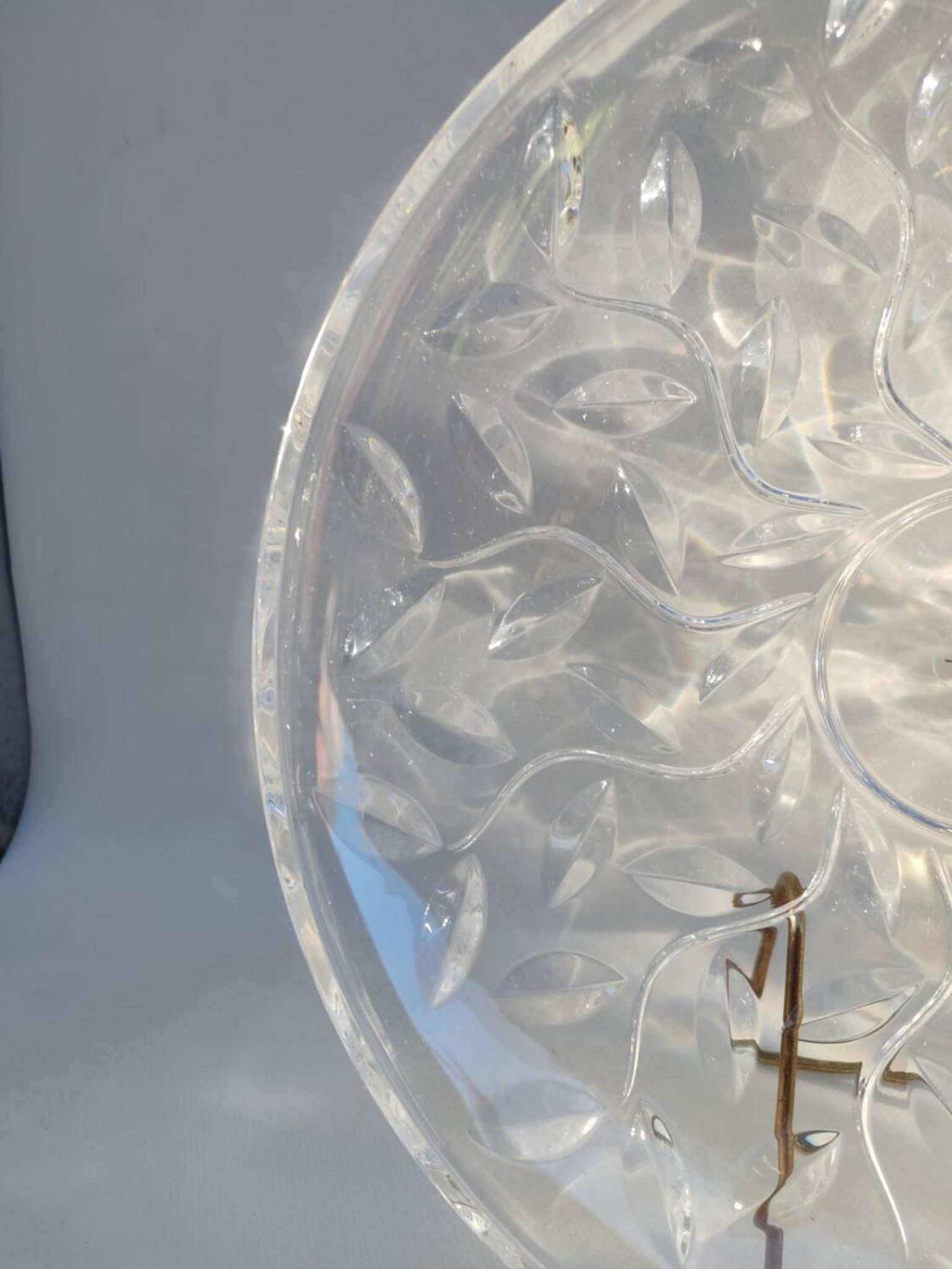 Lancel Paris crystal dish. 1980s.