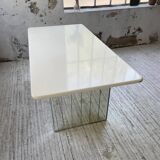 80s lacquered desk and mirror