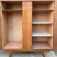 Armoire dressing vintage chêne tigré – pieds compas  50/60 – scandinave