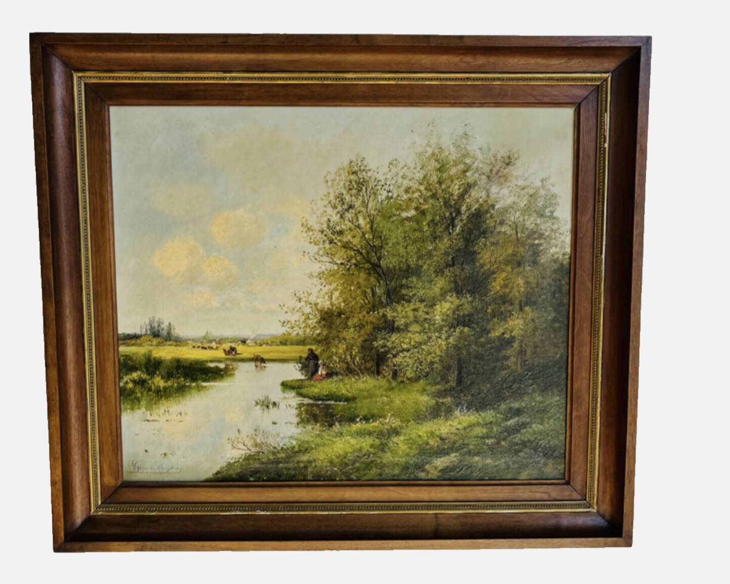 Peinture huile sur toile Gérard Buysen, XIXème