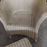 Vintage rattan lounge