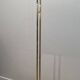 Brass Floor Lamp with Adjustable Reflector on a Timber Base