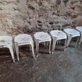 Set of 6 French industrial stools by Multipl’s – 1930s