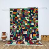 Handmade moroccan berber rug 243 x 157 cm