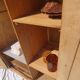 Parisian wardrobe in raw wood