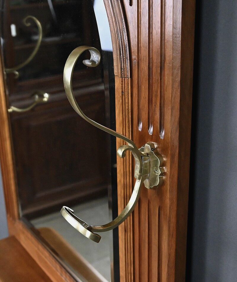 Vestiaire porte-manteaux en chêne – 1900