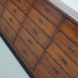 Large Art Deco Dutch Oak Apothecary / Filing Cabinet or Sideboard, 1930s