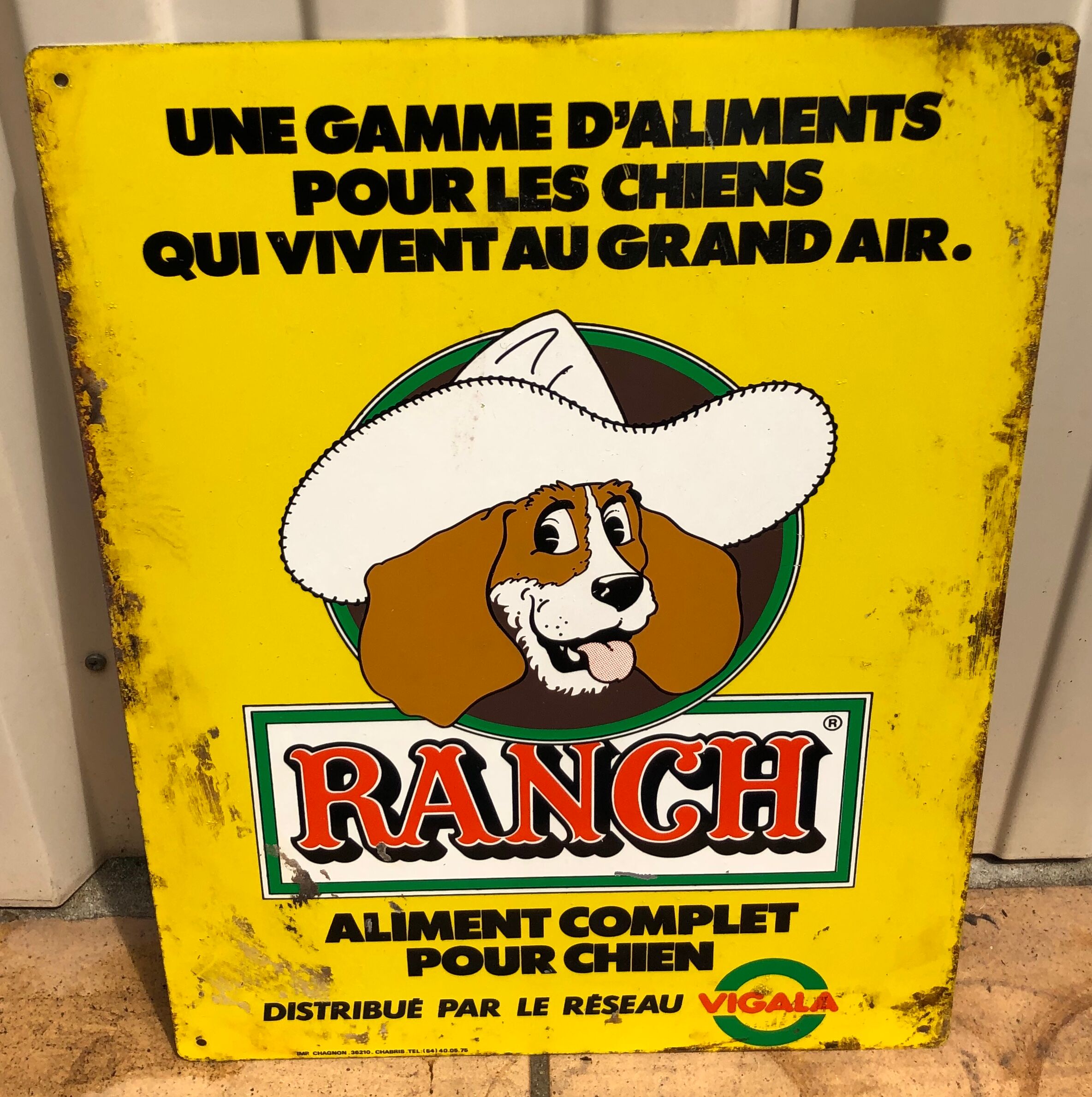 Plaque plate pub Ranch dog food