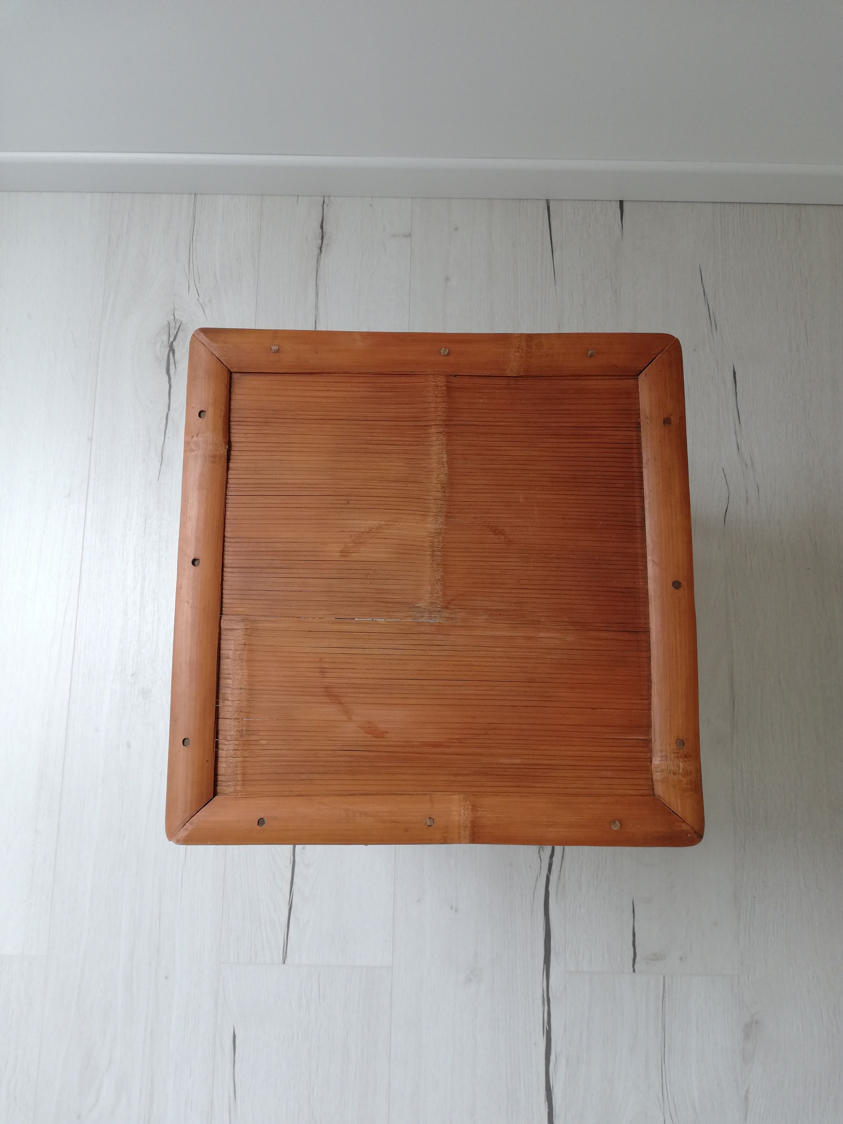 Vintage rattan table