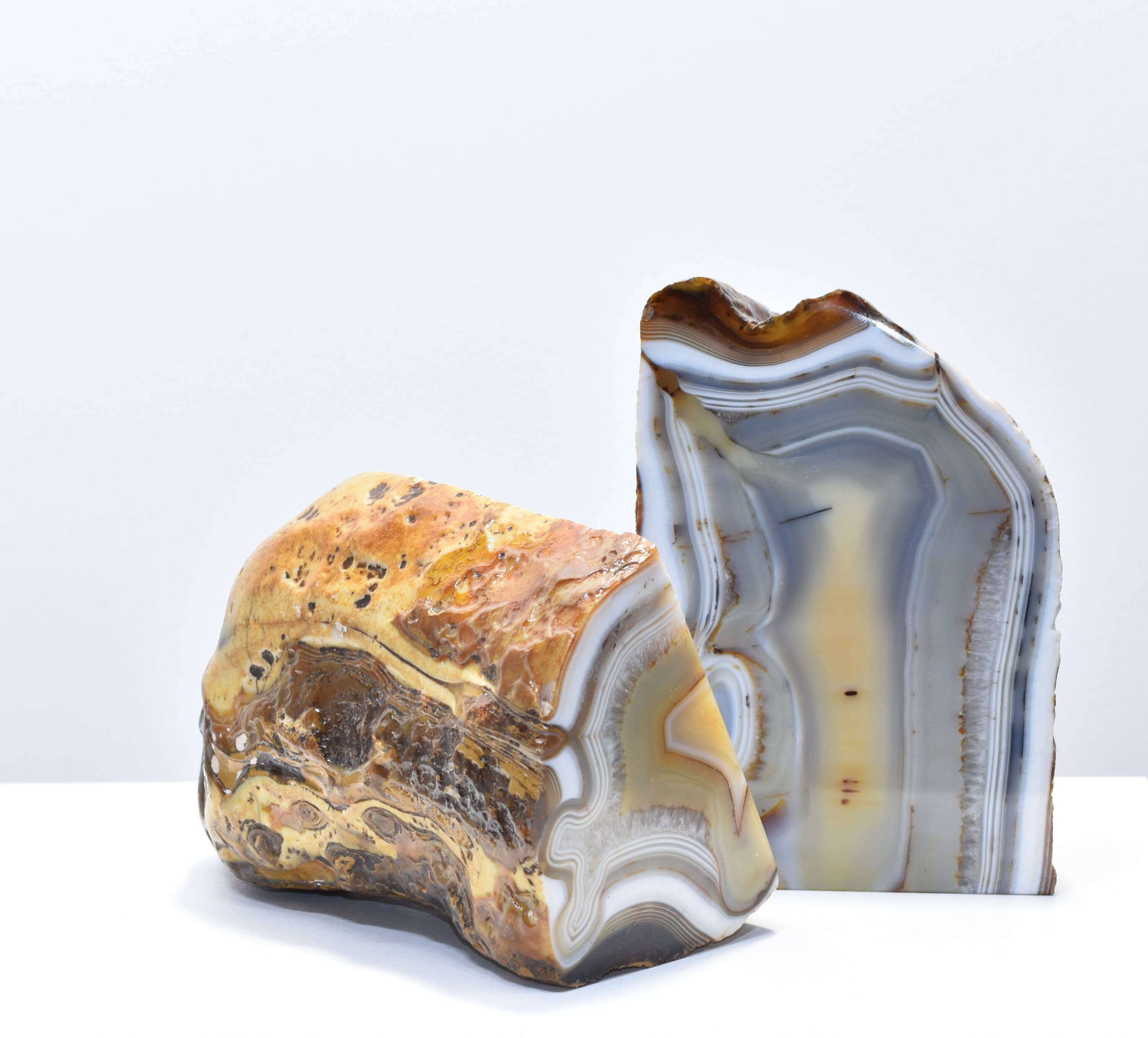 Agate polished greenhouse mineral book